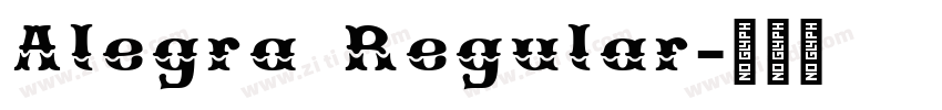 Alegra Regular字体转换 Alegra Regular字体转换